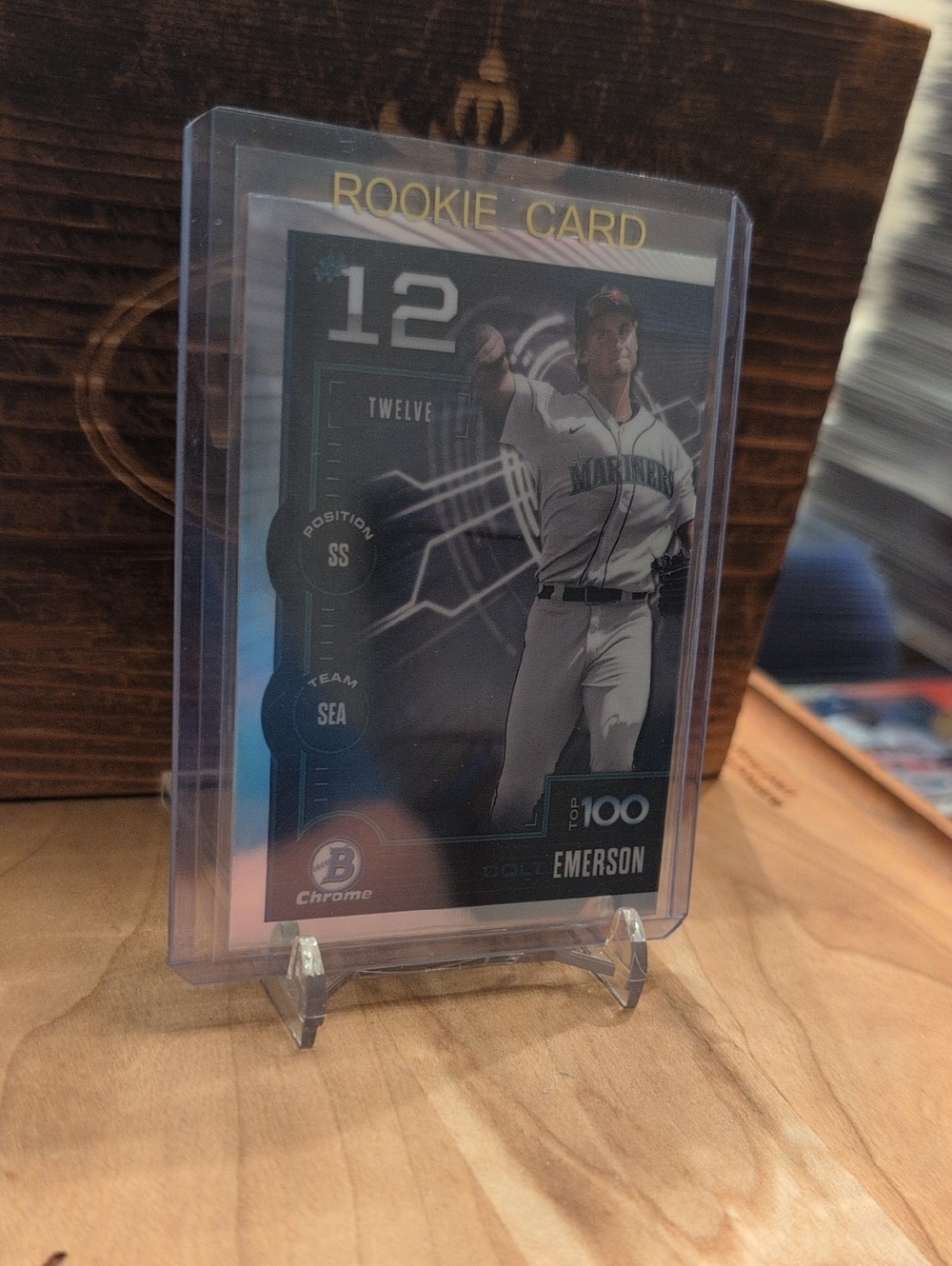 2025 Bowman Chrome Colt Emerson Top 100 Prospect Rookie Card Mariners 🔥🔥🔥